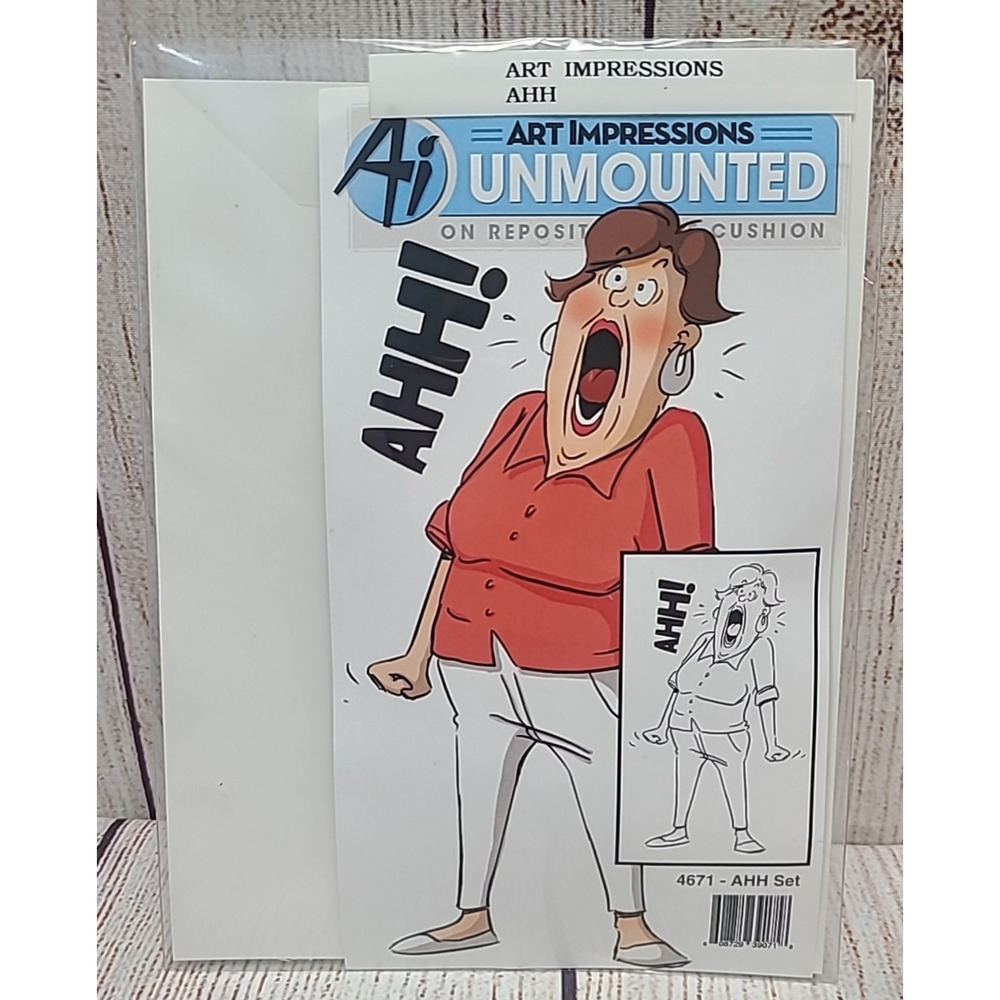 Art Impressions Unmounted AHH Rubber Stamp Set #4671 Scrapbooking Crafting New